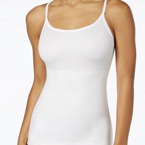 Maidenform White Stretch Camisole, XL, Adjustible Straps